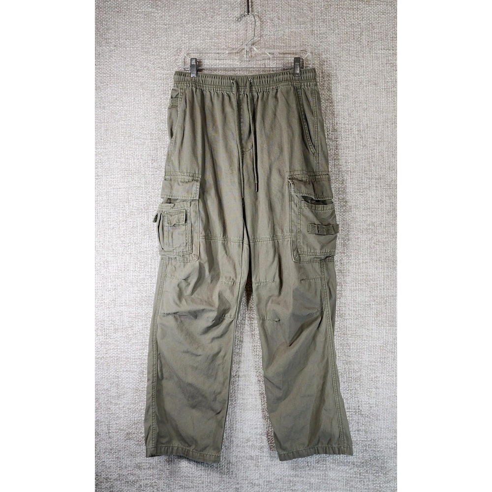 PACSUN Baggy‎ Cargo Pants Canvas Mens S Khaki Outdoors Skateboarding Gorpcore